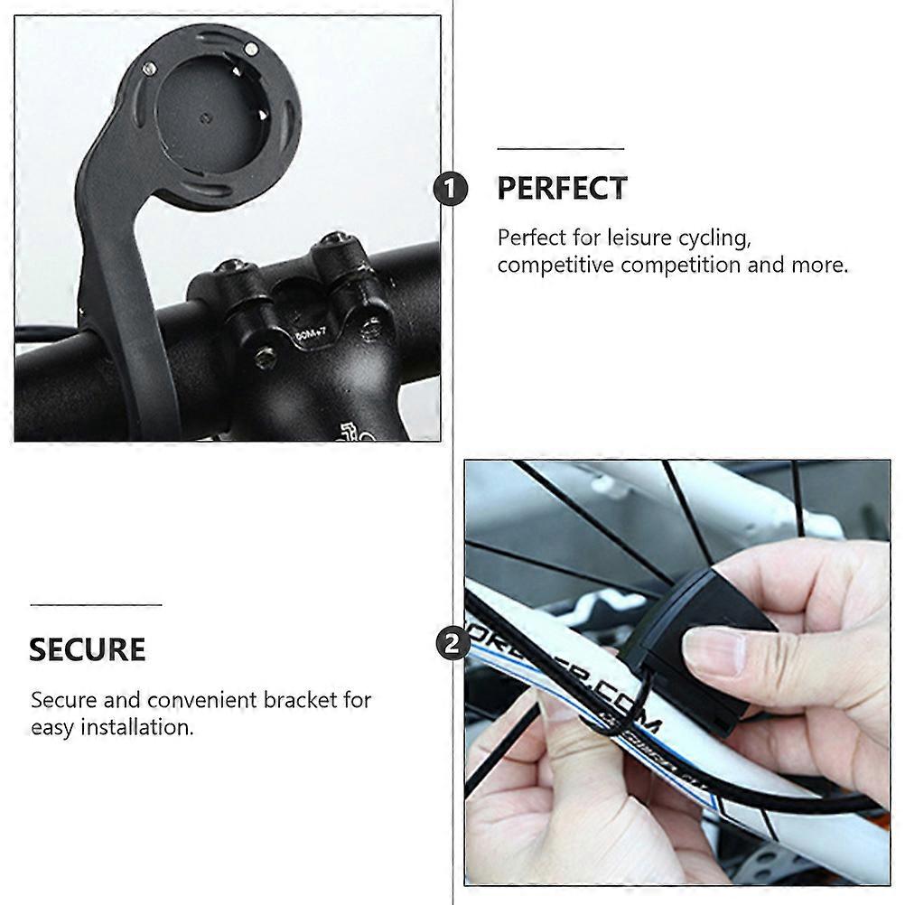 Black Mountain Bike Odometer Wireless Waterproof Function 2Pcs Set