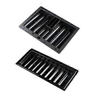 2pcs Poker Chip Tray Table Chips Tray Poker Chip Holder Plastic Table Chip Tray