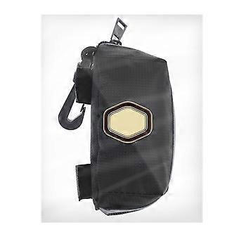 Pet Poop Bag Holder for Walking with Leash Attachment Black