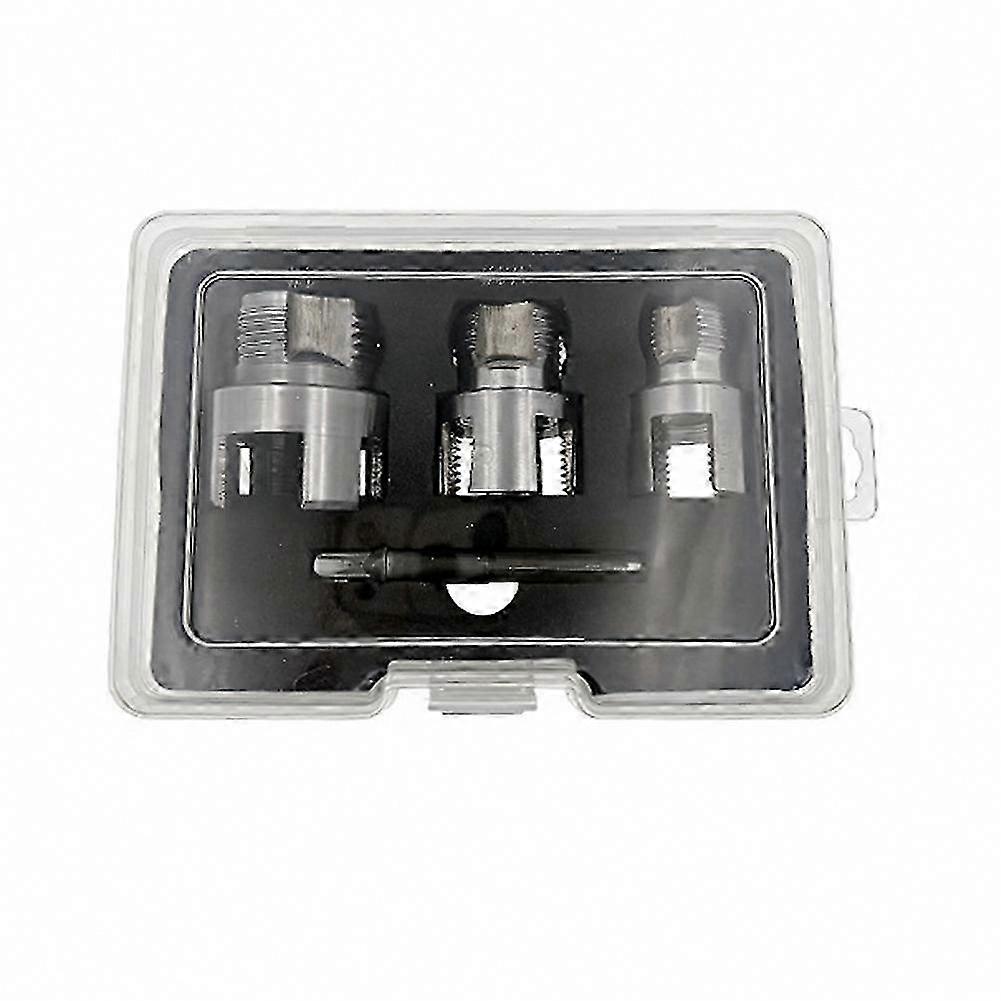 Thread Cutting Tool Set for PVC Pipes DN15 DN20 with Combined Inner & Outer Threading Function
