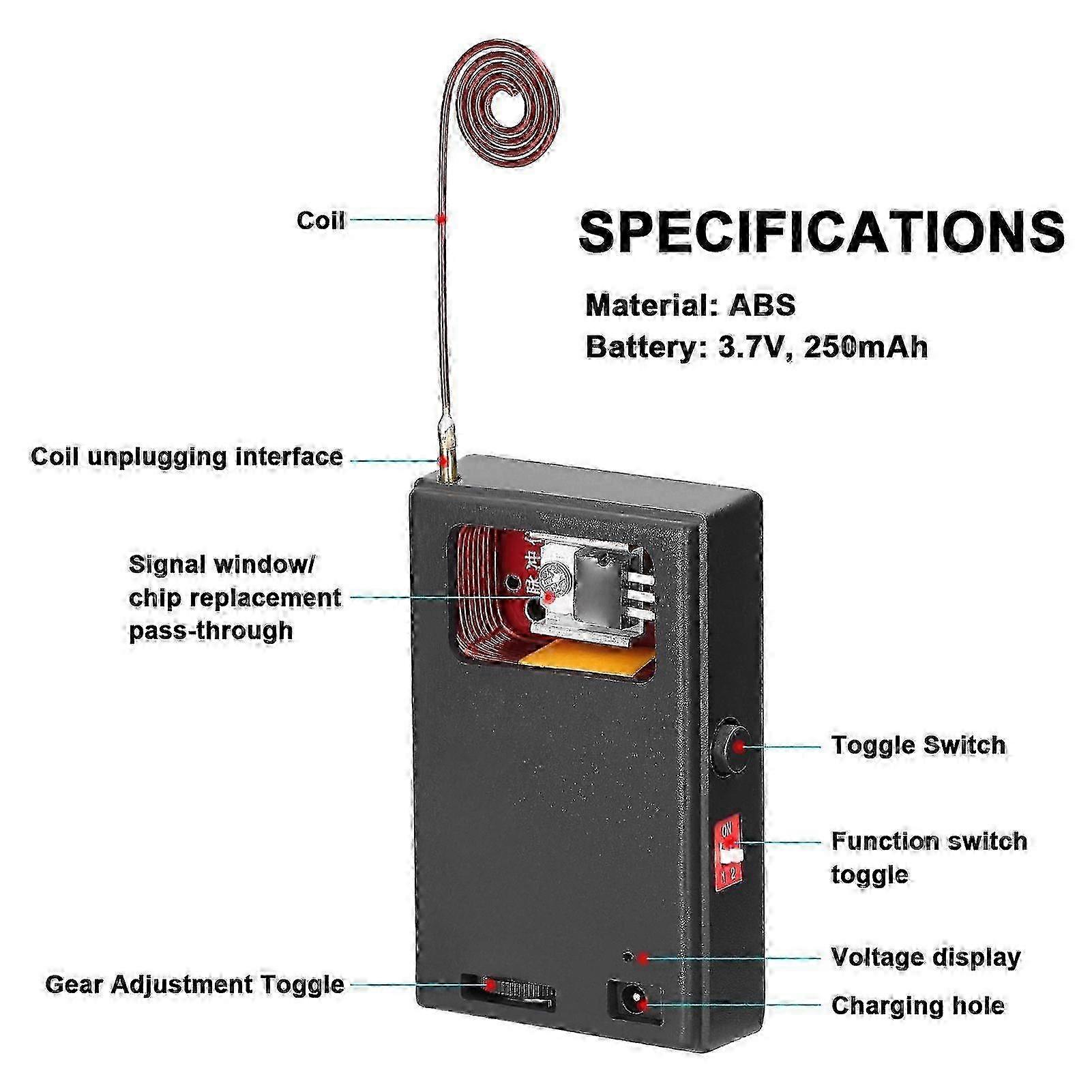 Multifunctional High-Frequency EMP Generator, Fingerprint Lock Detector, and Lightbulb Detector for Security Testing