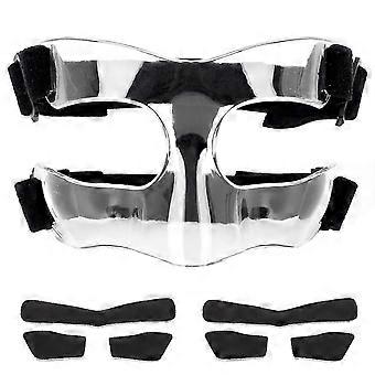 Nose Guard for Broken Nose, Adjustable Face Guard Sports Training Face Mask Nose Protector with Padding