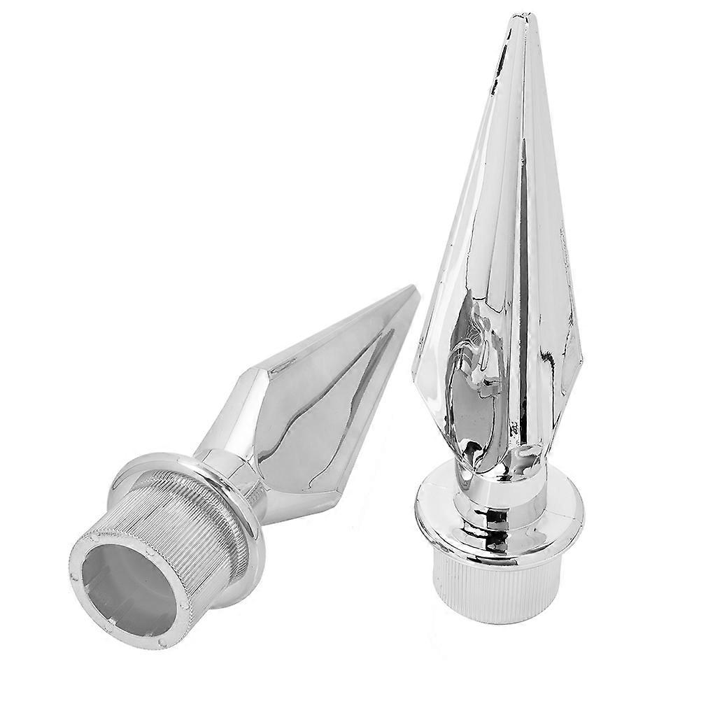 Silver Plastic Flagpole Head for Conference 10Pcs Flag Topper Replacement