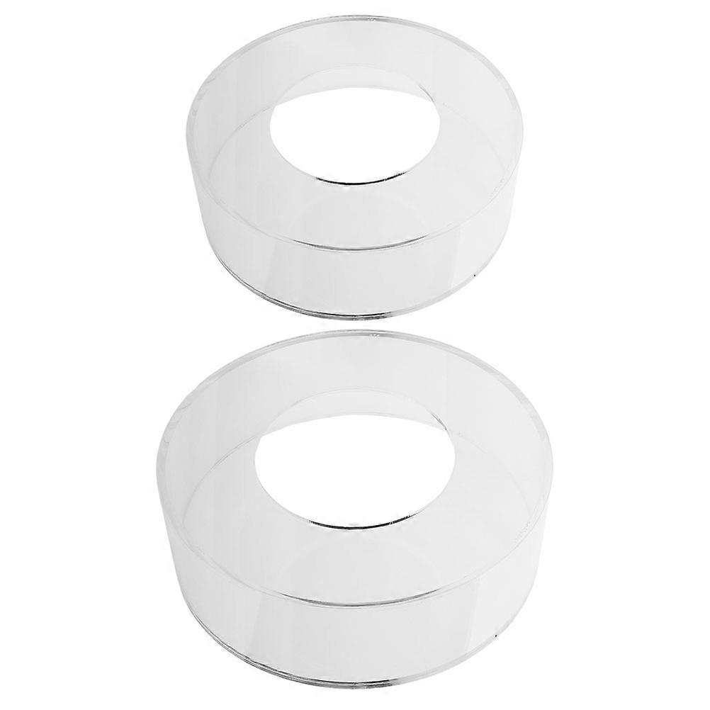 2Pcs Clear Acrylic Fillable Cake Stand Cake Riser Cake Round Display Riser Display Stand