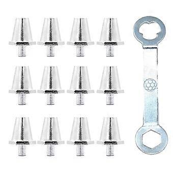 12Pcs Aluminum Football Boot Spikes Soccer Stud Replacement Football Cleats Stud Soccer Boot Cleats Track Shoes Accessor