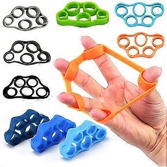 Siliconen vingerversterker/handgriptrainer - Weerstandsband voor krachttraining, thuisoefeningen, zwart