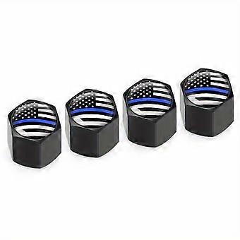 4 stks Amerikaanse Vlag Autoband Ventiel Stuurpen Caps, Anti-Roest Luchtdichte Universele Ventiel Stamdeksels Voor Auto's, Fiets, Vrachtwagens En Motorfietsen, Autowiel & Band