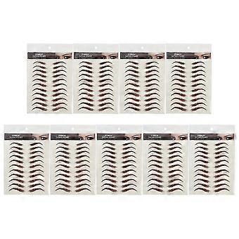 9 Sheets Eyebrow Tools Natural Eyebrow Stickers Eyebrow Transfer Stickers Tattoo Stencils