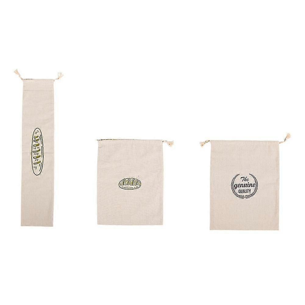 Linen Bread Bag, Reusable Bag, Drawstring Bag, Bread Bag