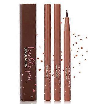 2PCS Freckle Pen - Waterproof Quick Dry Makeup for Natural Realistic Freckles, Coffee Brown