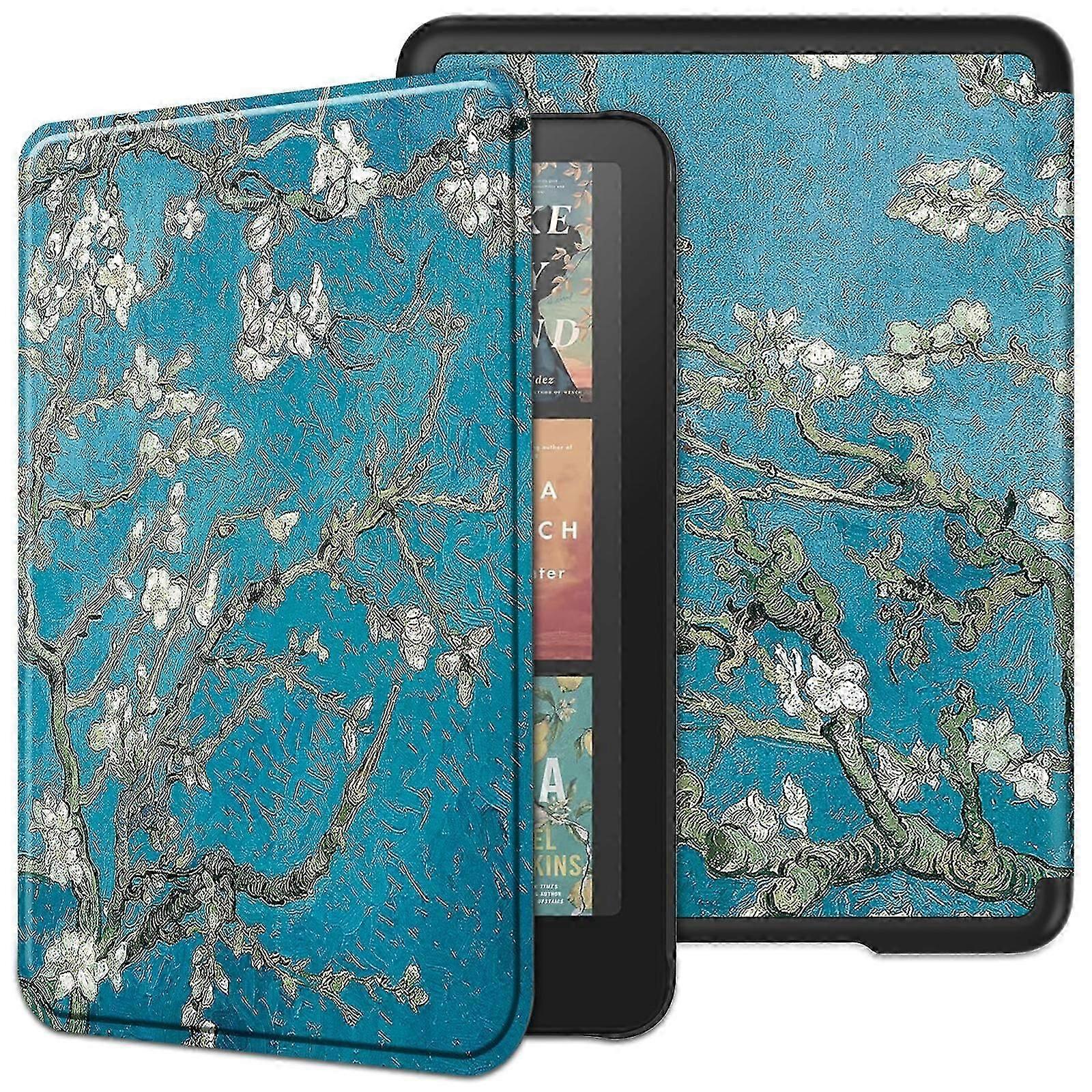 Solid Color Leather Case For Kindle 12th Gen 2024