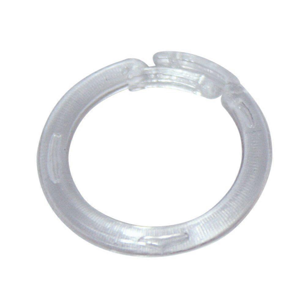 Clear Plastic Split Rings for Shades & Valances, Large, 25/pkg Clear