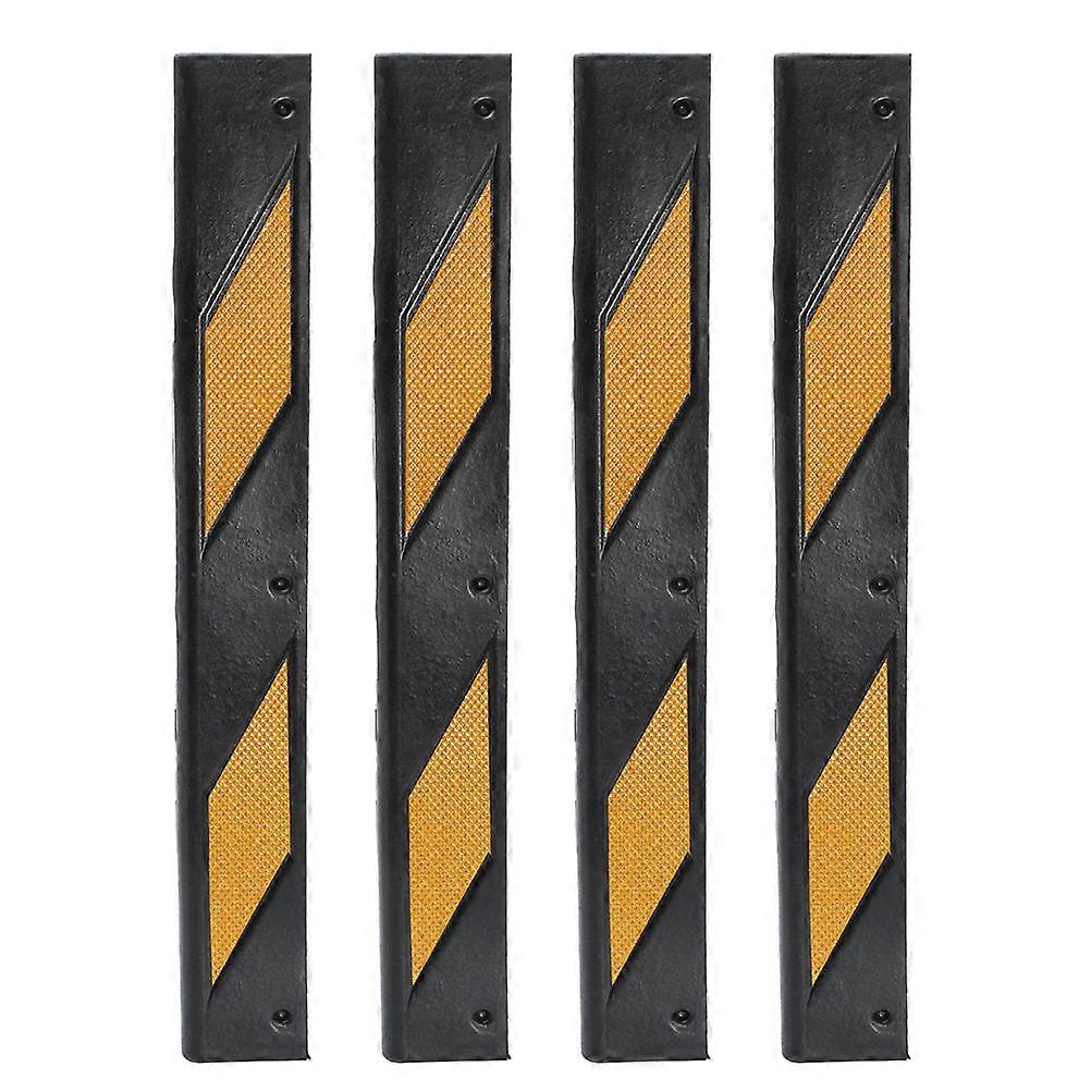 4pcs Garage Wall Protector Reflective Corner Guard Garage Pole Padding Parking Aid