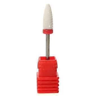 Ceramic Nail Drill Bit for Dead Skin Removal, Professional Cuticle Cleaner with Durable Round Head
