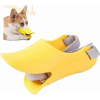 5 pezzi Museruola per cani, Museruola per cani con fascia in silicone, Museruola morbida e regolabile per cani che previene morsi, masticazione e abbaio, compatibile con cani di piccola taglia (S), 17-3