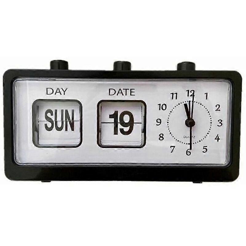 Generic Manual Flip Clock Calendar Reminder Bedside Clock Digital Clock for