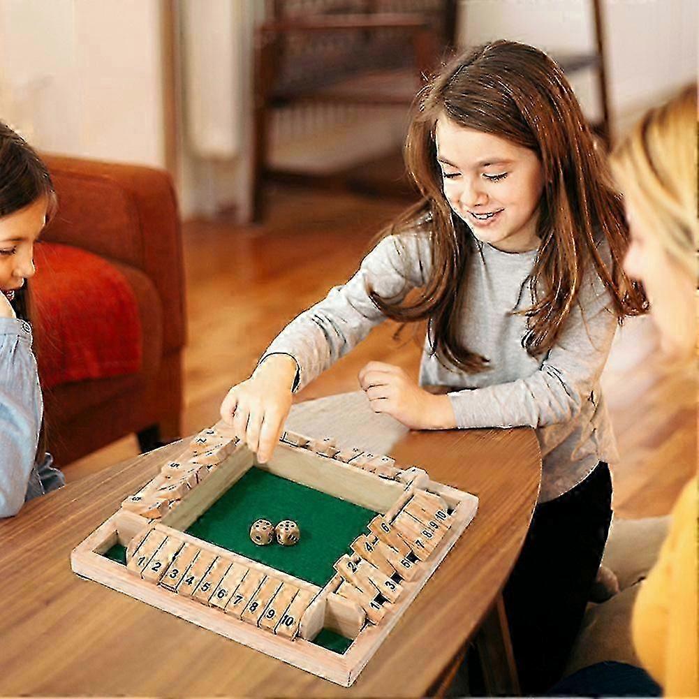 Shut The Box Board Game Educational Math Skill Enhancing Fun Family ...