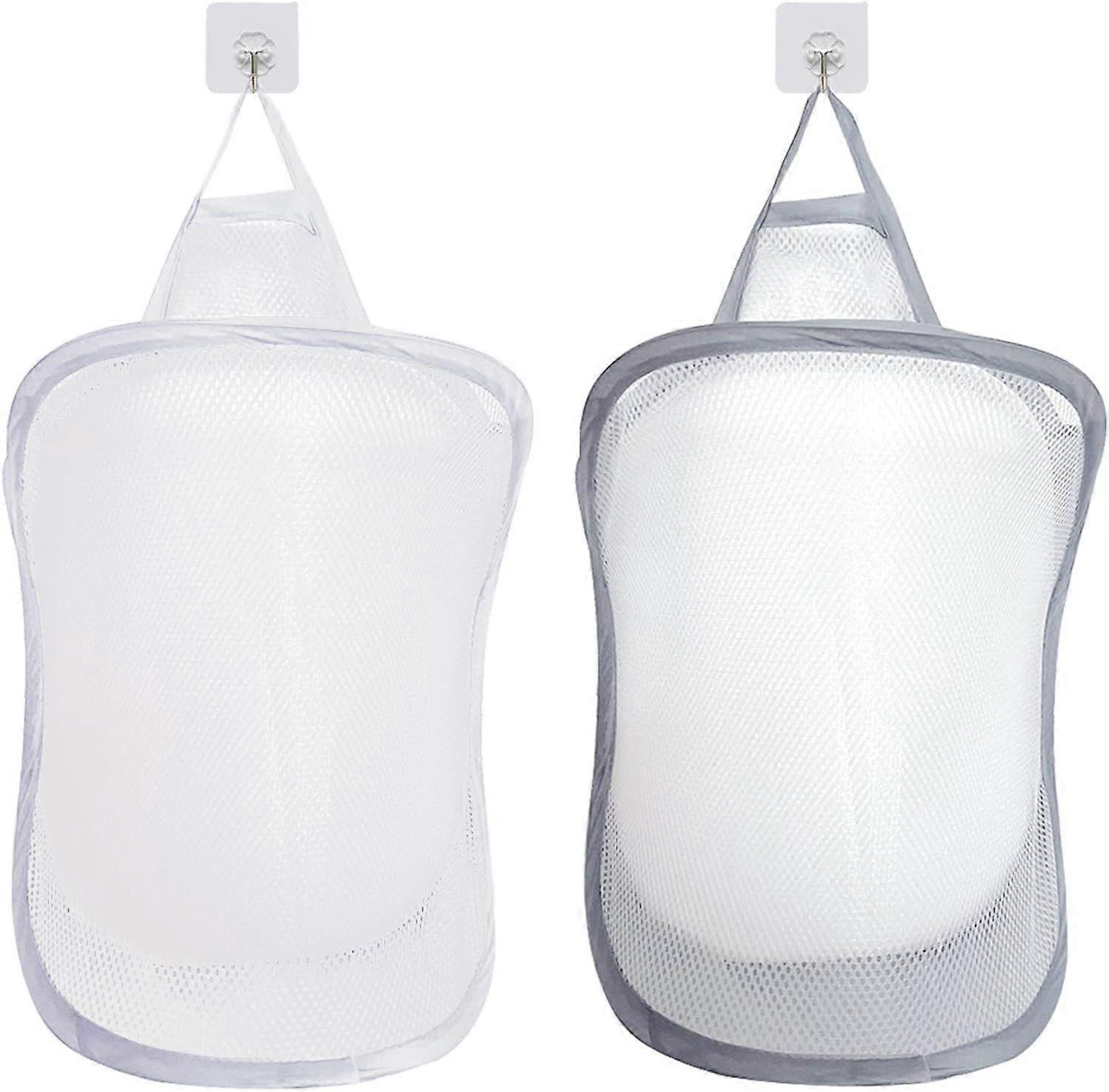 2 Laundry Baskets Pop Up Laundry Storage Basket Foldable Laundry B [XR]