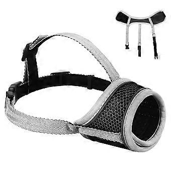 Soft Dog Mouth Cover Breathable Fabric for Barking 3Pcs Set