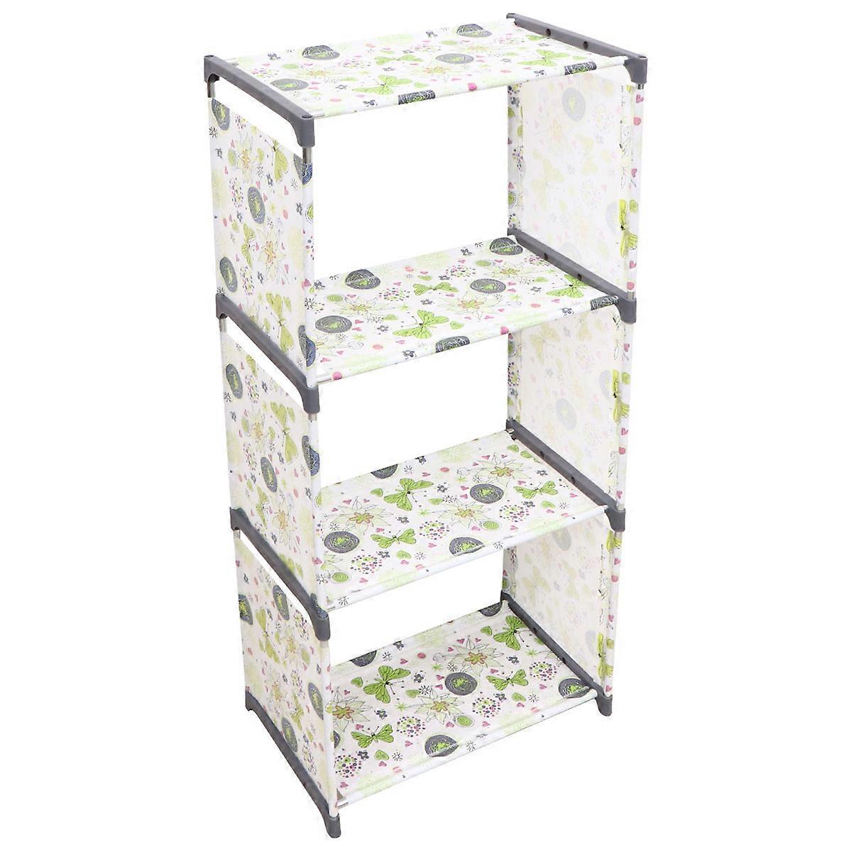 Assorted Color Display Stand Rack for Storage 4-Layer Storage Rack