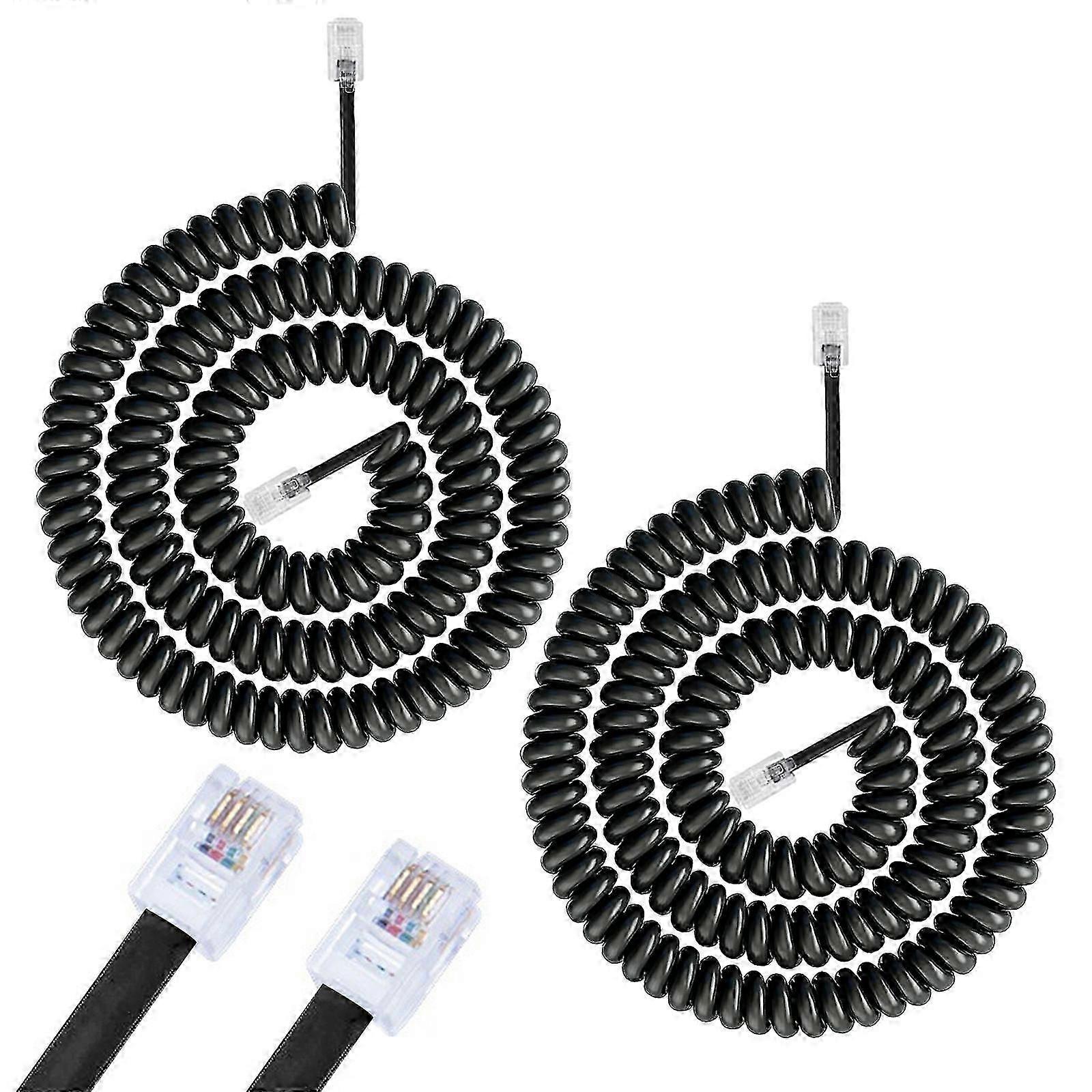 Sticker 2pcs Telephone Receiver Cable