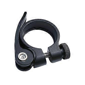 Abraçadeira de canote de selim em liga de alumínio, substituição para bicicletas, abraçadeira de canote de selim com liberação rápida, anéis de fixação duráveis multicoloridos