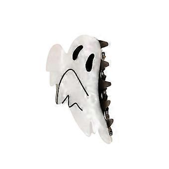Spinka do włosów na Halloween z uroczym motywem ducha, antypoślizgowa, akrylowa ozdoba do włosów, kompatybilna z damskimi imprezami