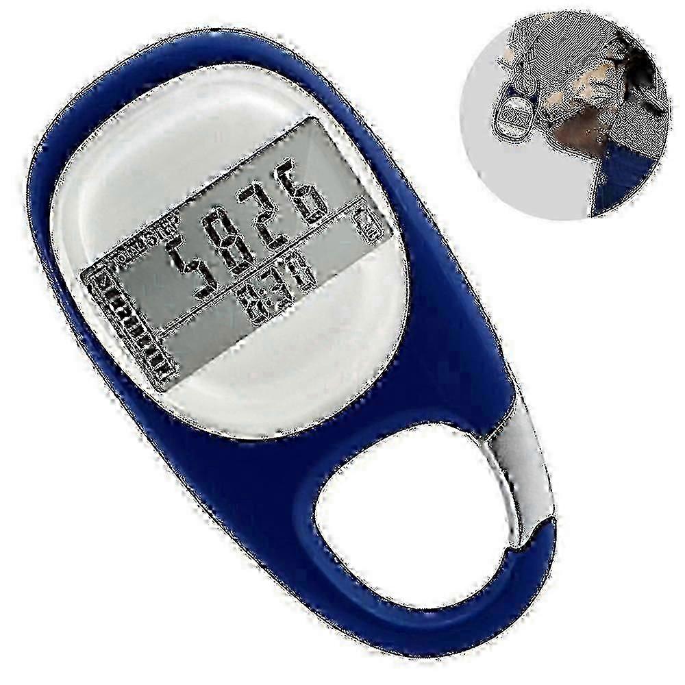 Digital Pedometer, Compact Lightweight, 3D Sensor Accurate Step Tracking, Automatic Sleep Mode, Goal Progress Bar