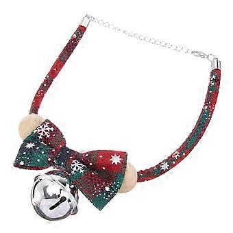 Pet Collar Christmas Design Bow Knot Collar for 1Pcs with Bell