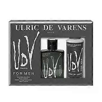 Ulric De Varens UDV Black For Men Eau De Toilette Spray 100ml Set 2 Pieces