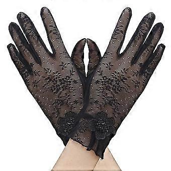 Blumige Spitzenhandschuhe für Hochzeitsopernparty
