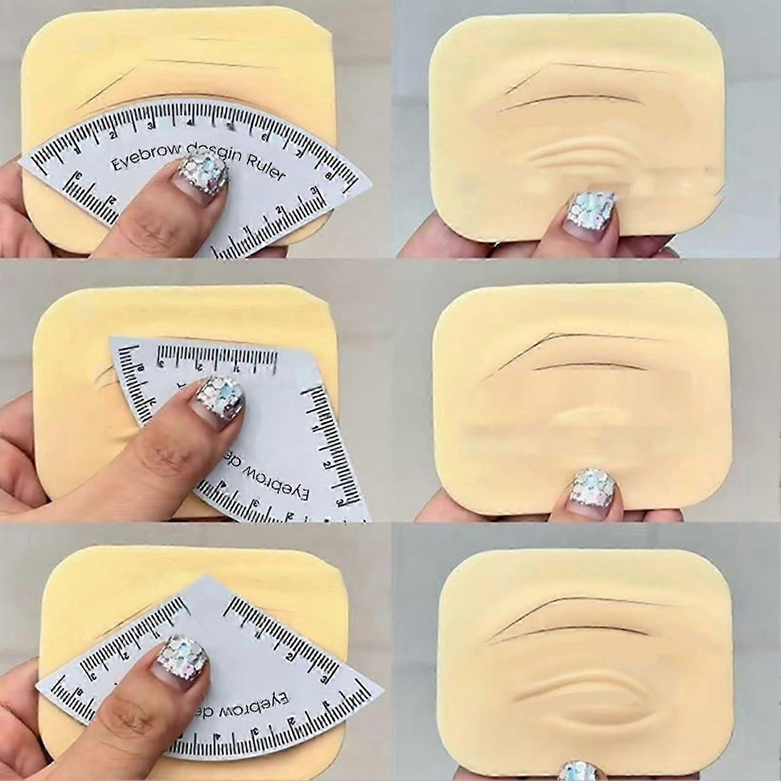 Compact Ergonomic Brow Shaping Ruler
