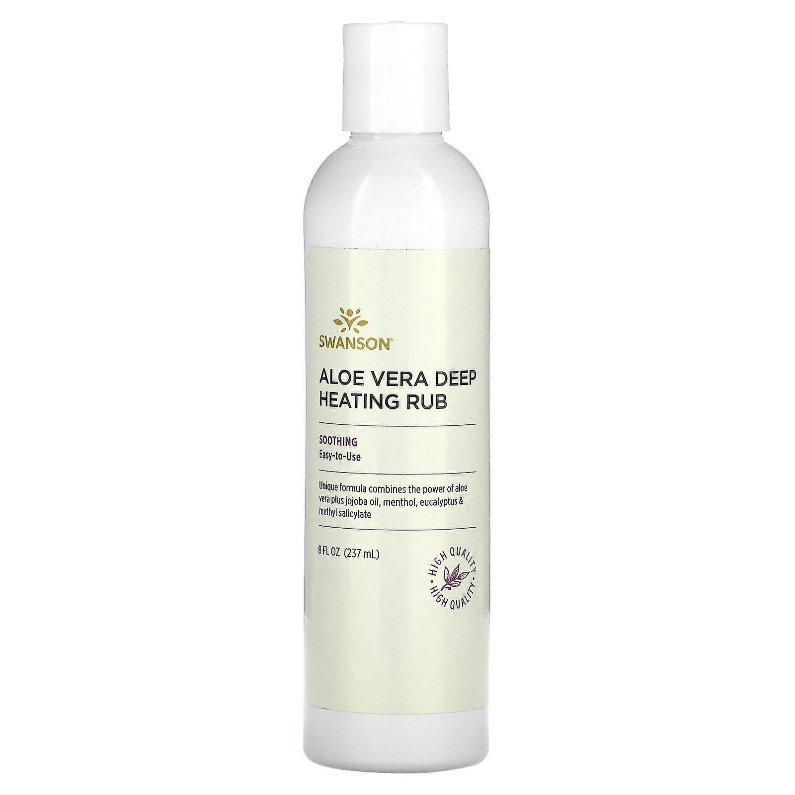 2 x Swanson, Aloe Vera Deep Heating Rub, 8 fl oz (237 ml)