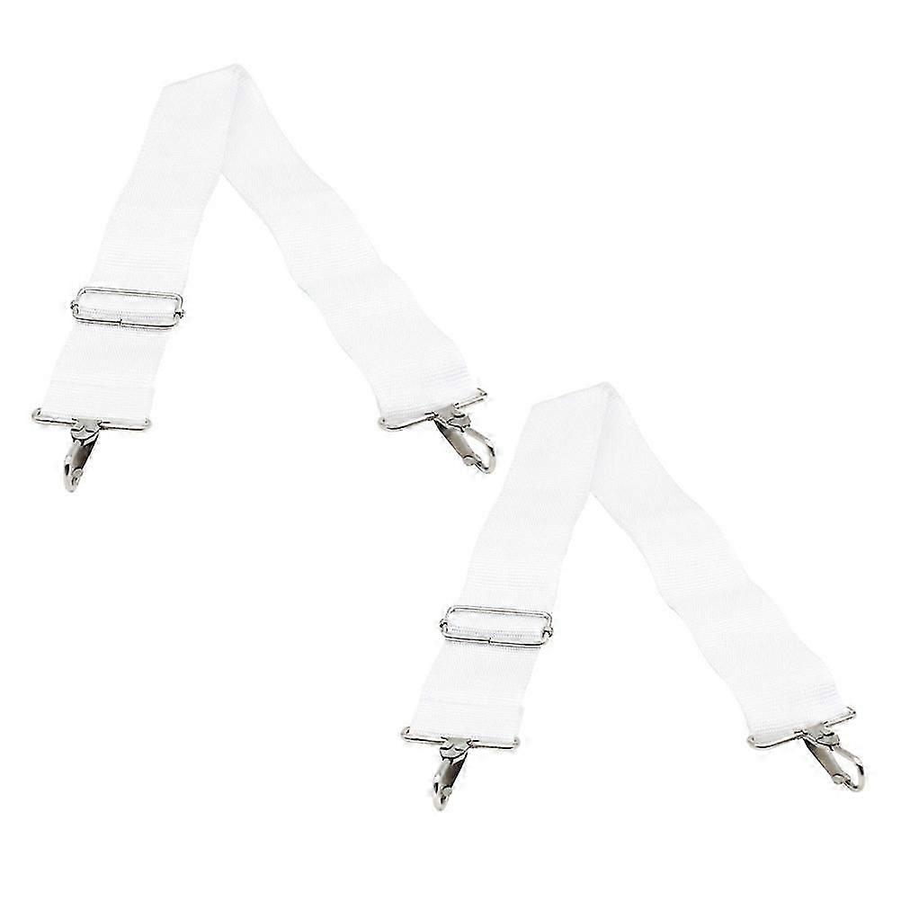 Drum Accessory Adjustable Strap Safe and Comfortable Marching Snare Drum Support White 2Pcs
