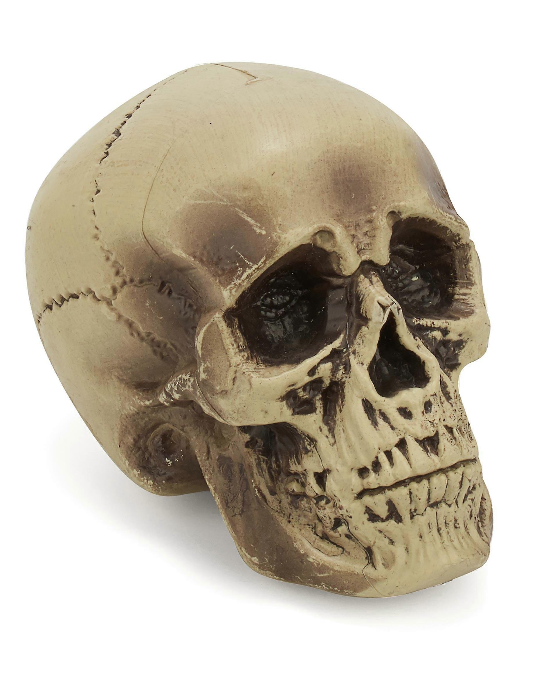 Plastic skull decoration 18 cm