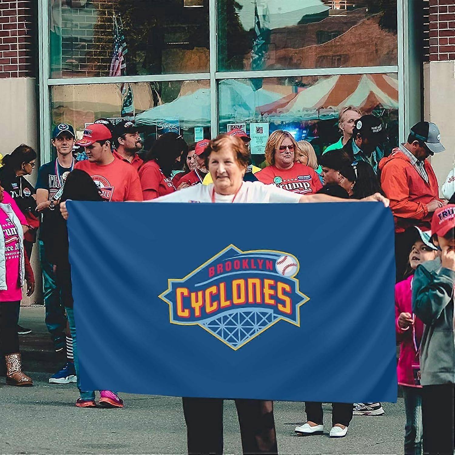 Brooklyn Cyclones Logo Flag EE51