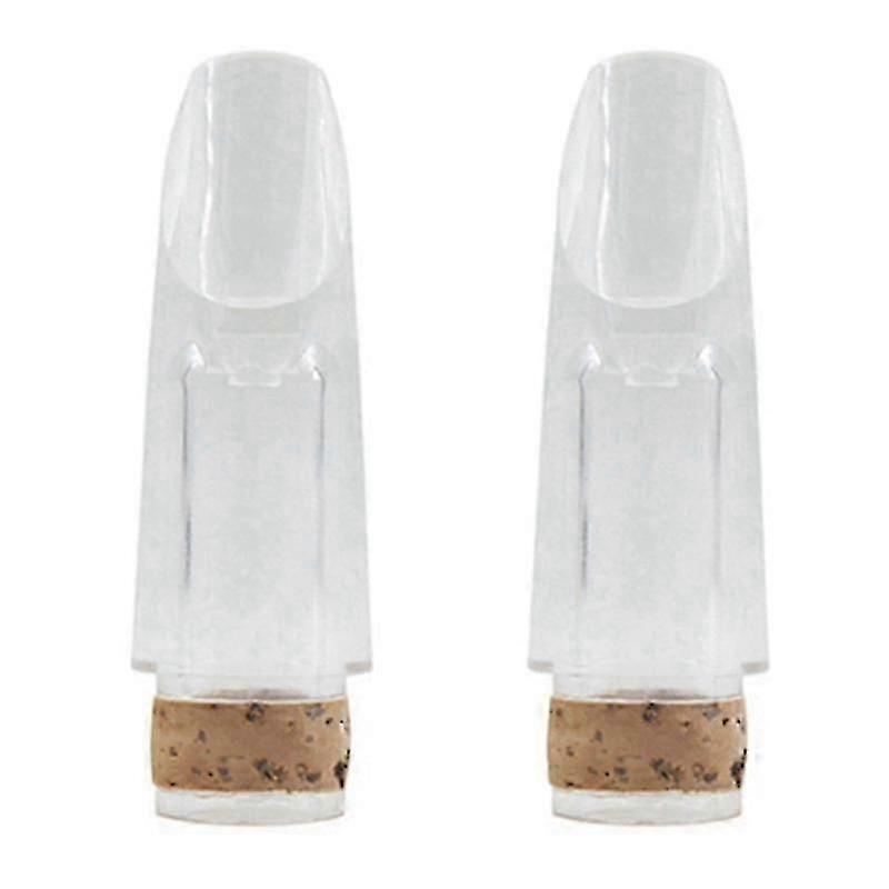 Transparent ABS B Clarinet Mouthpiece Pair