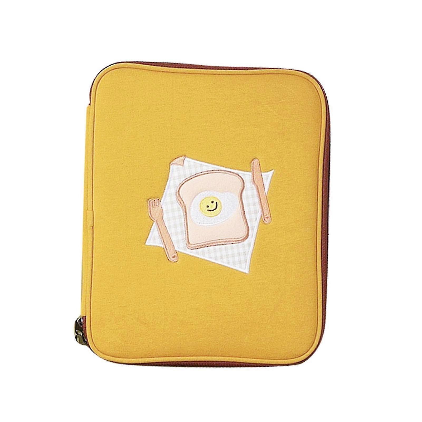 Bread-Themed Dual-Zip Tablet Sleeve