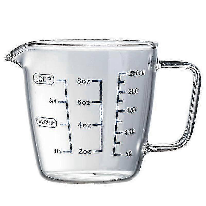 Dual-Scale Borosilicate Glass Measuring Cup