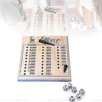 Smooth-Finish Wooden Dice Tray For Farkle