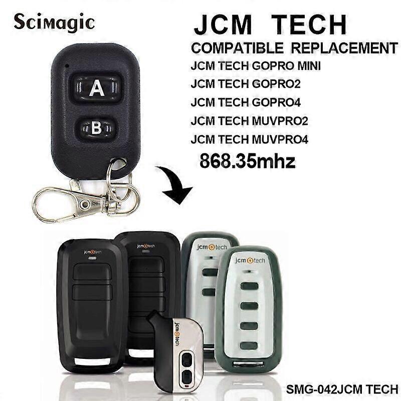 Compatible with JCM Tech GoPro Mini garage door remote control transmitters.