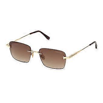 Tom Ford FT1354 JAKE-02 30F Rimless  Unisex Rectangle Sunglasses UV3 Original