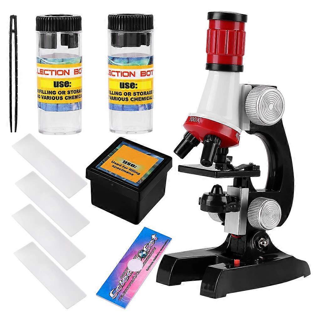 Kids Microscope for Science Learning, Durable Easy Focus Toy Microscope for Children Beginners