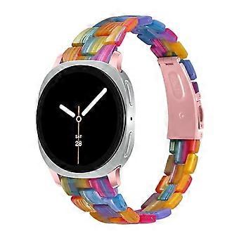 Replacement Band for Samsung Galaxy Watch 8 40mm 44mm, Lightweight Resin Strap with Folding Buckle, Colorful for Galaxy Watch 8 Classic 46mm