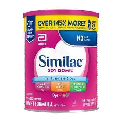 Similac Soy Isomil Powder Infant Formula - 30.8oz