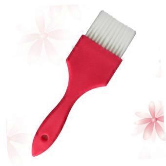 Professional Hair Dye Brush with Comfortable Handle for Precise Coloring and Salon Use Rosy