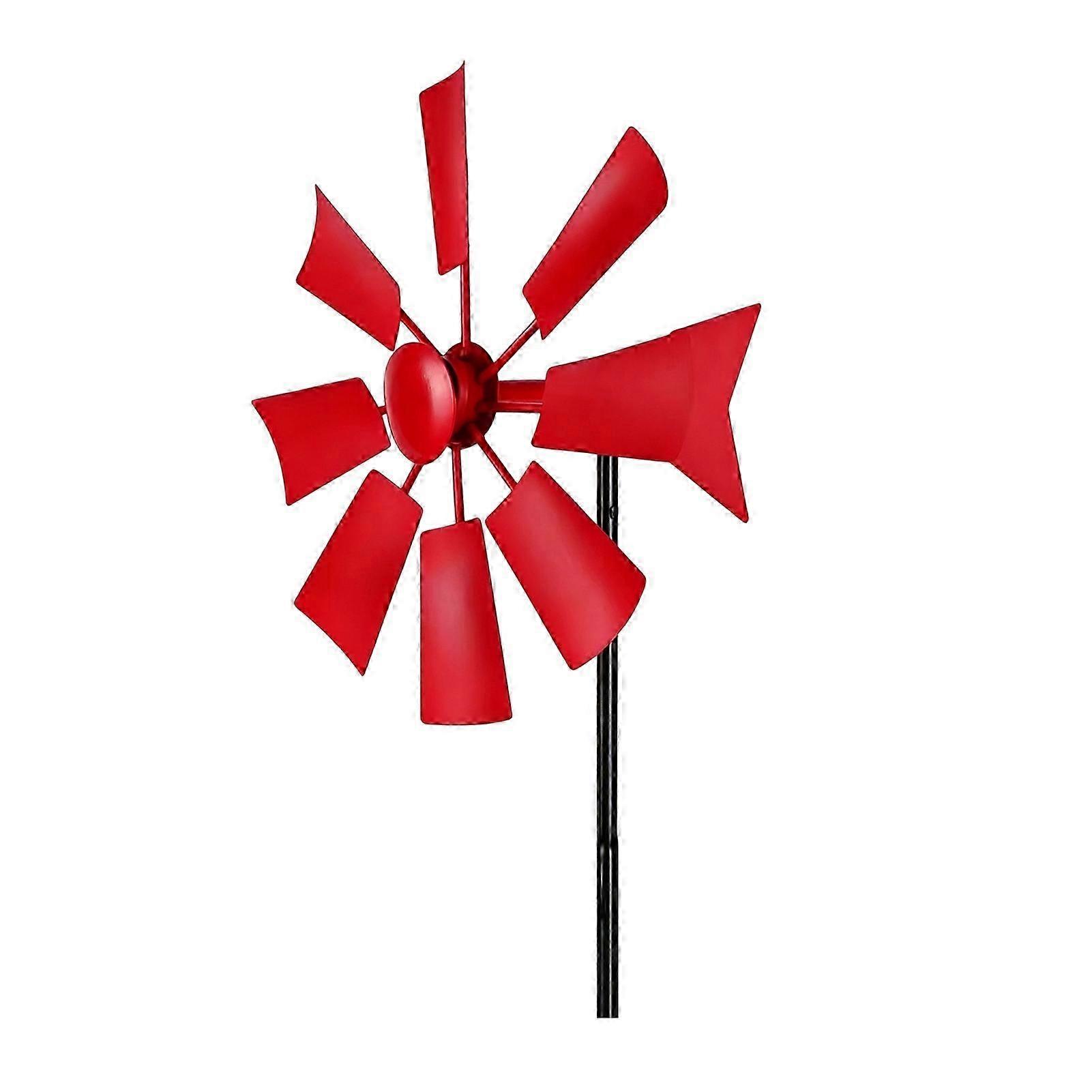Balanced Rotating Outdoor Windmill Stake