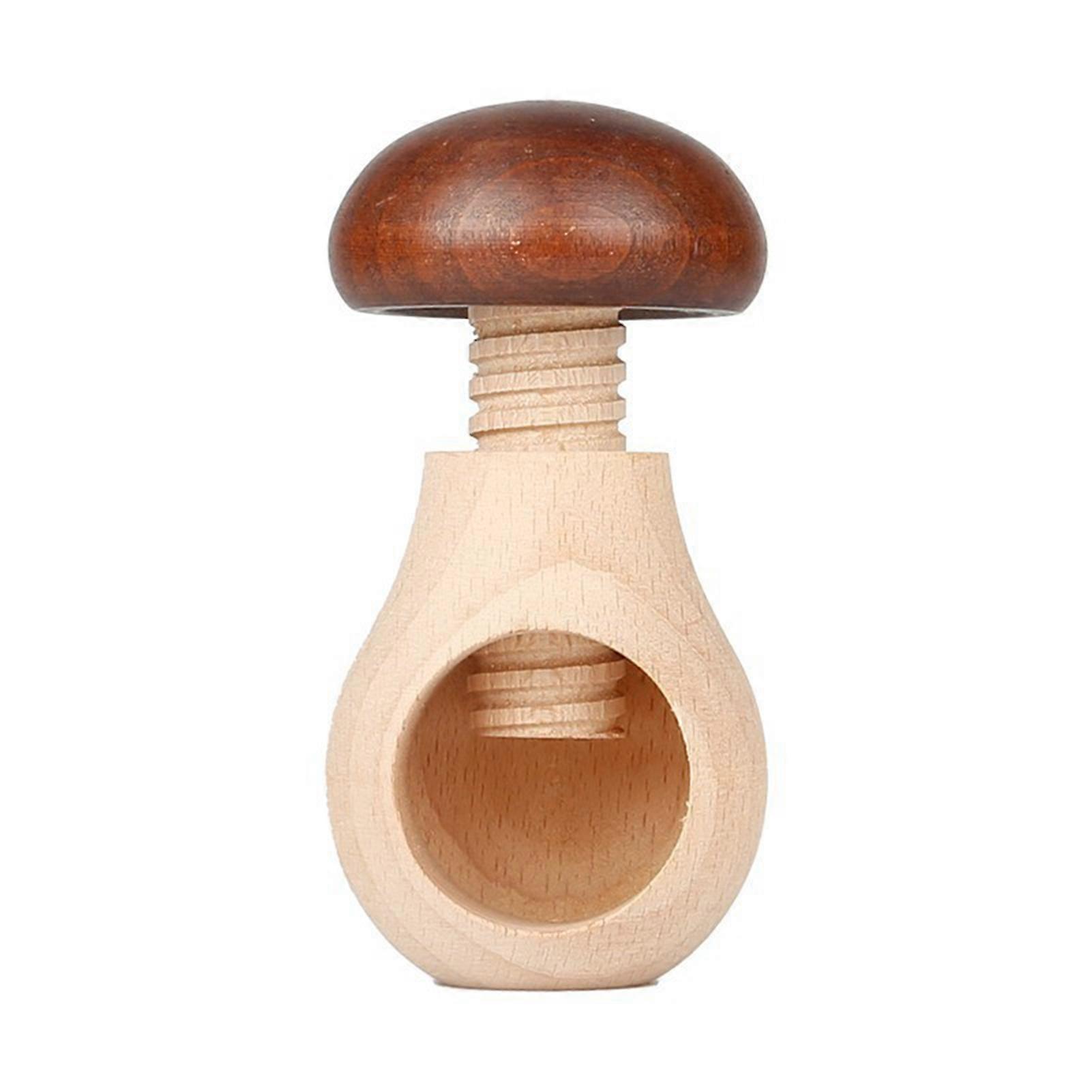 Natural Wood Mushroom Nutcracker