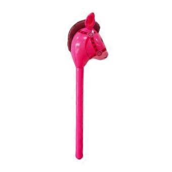 Red PVC Inflatable Hobby Horse Stick