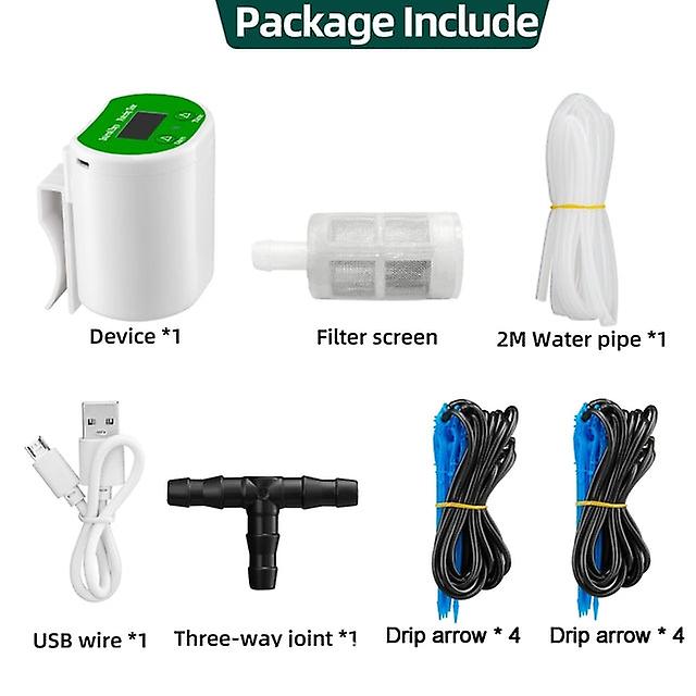 New Automatic Watering System For Potted Plants Drip Irrigation Kit Self Watering Device Water Timer And Usb Power Supply Garden